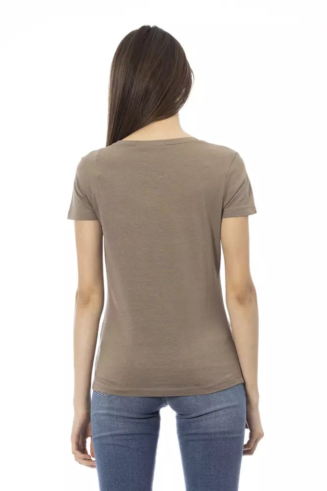 Trussardi Action Brown Cotton Women T-Shirt