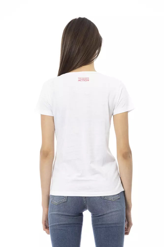 Trussardi Action White Cotton Women's Top