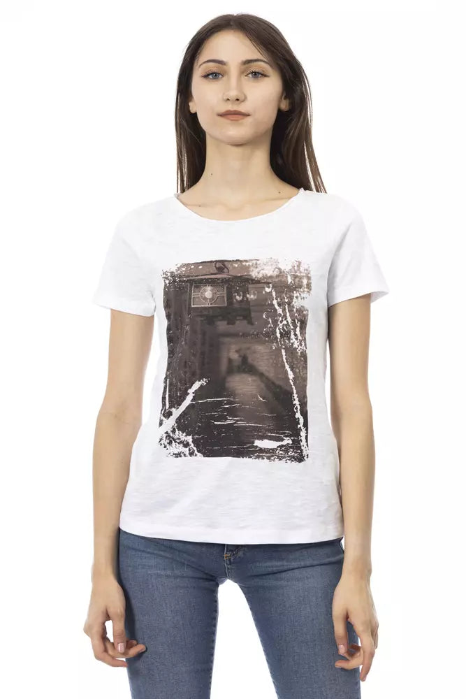 Trussardi Action White Cotton Women's Top