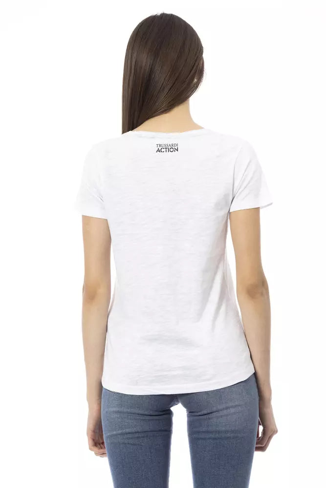 Trussardi Action White Cotton Women's Top