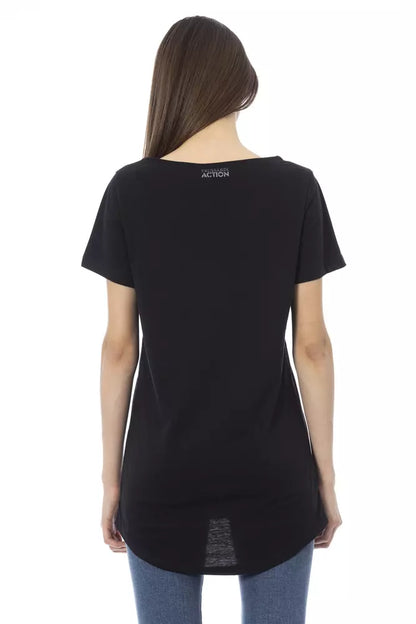 Trussardi Action Black Cotton Women T-Shirt