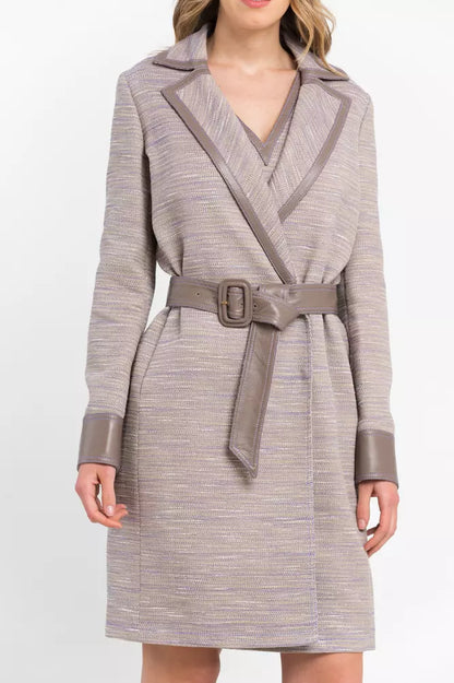 Trussardi Beige Cotton Women Coat