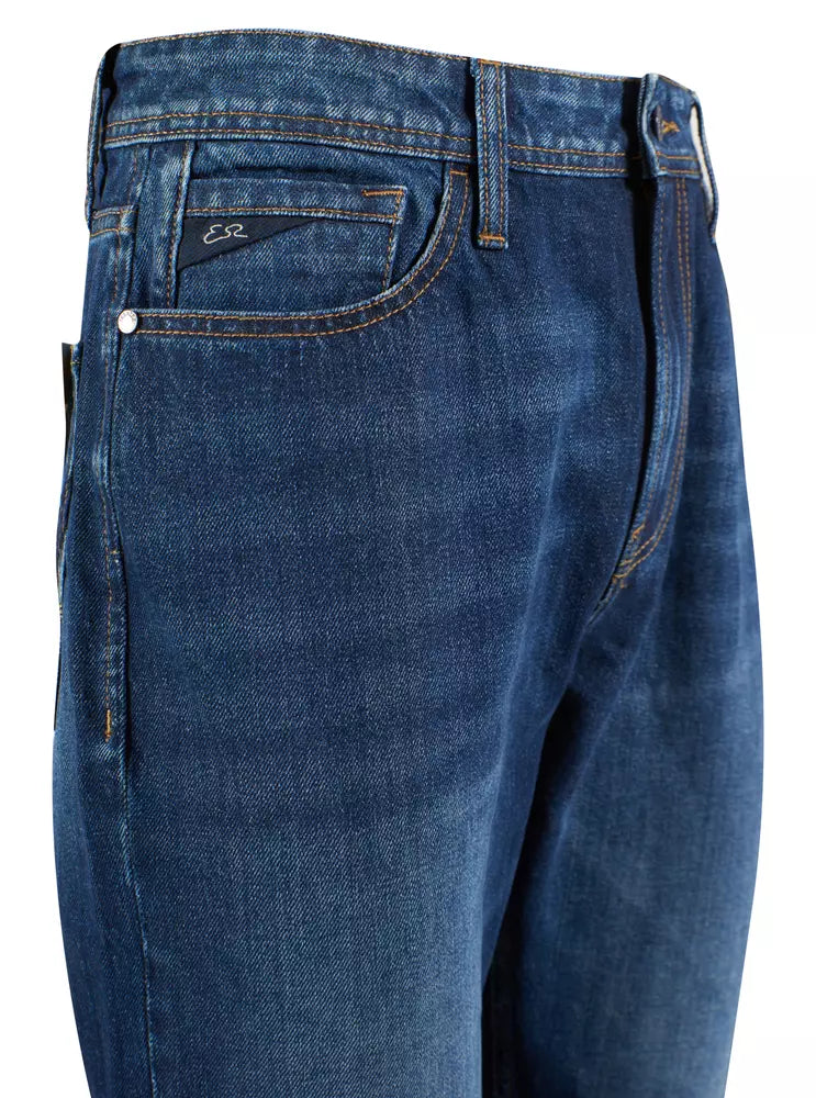 Yes Zee Blue Cotton Men Jeans