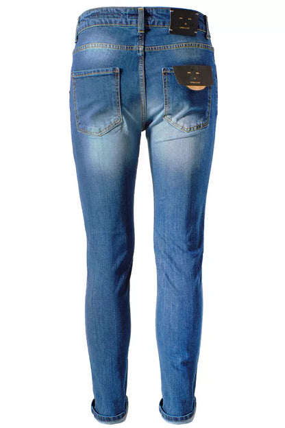 Yes Zee Blue Cotton Men's Jeans