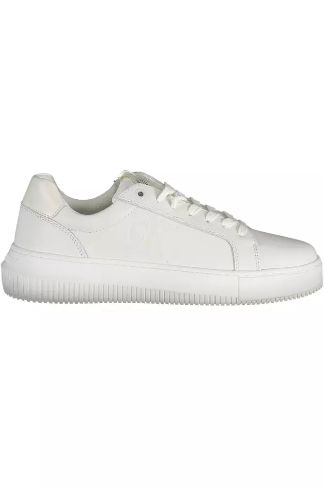 Calvin Klein White Leather Women Sneaker