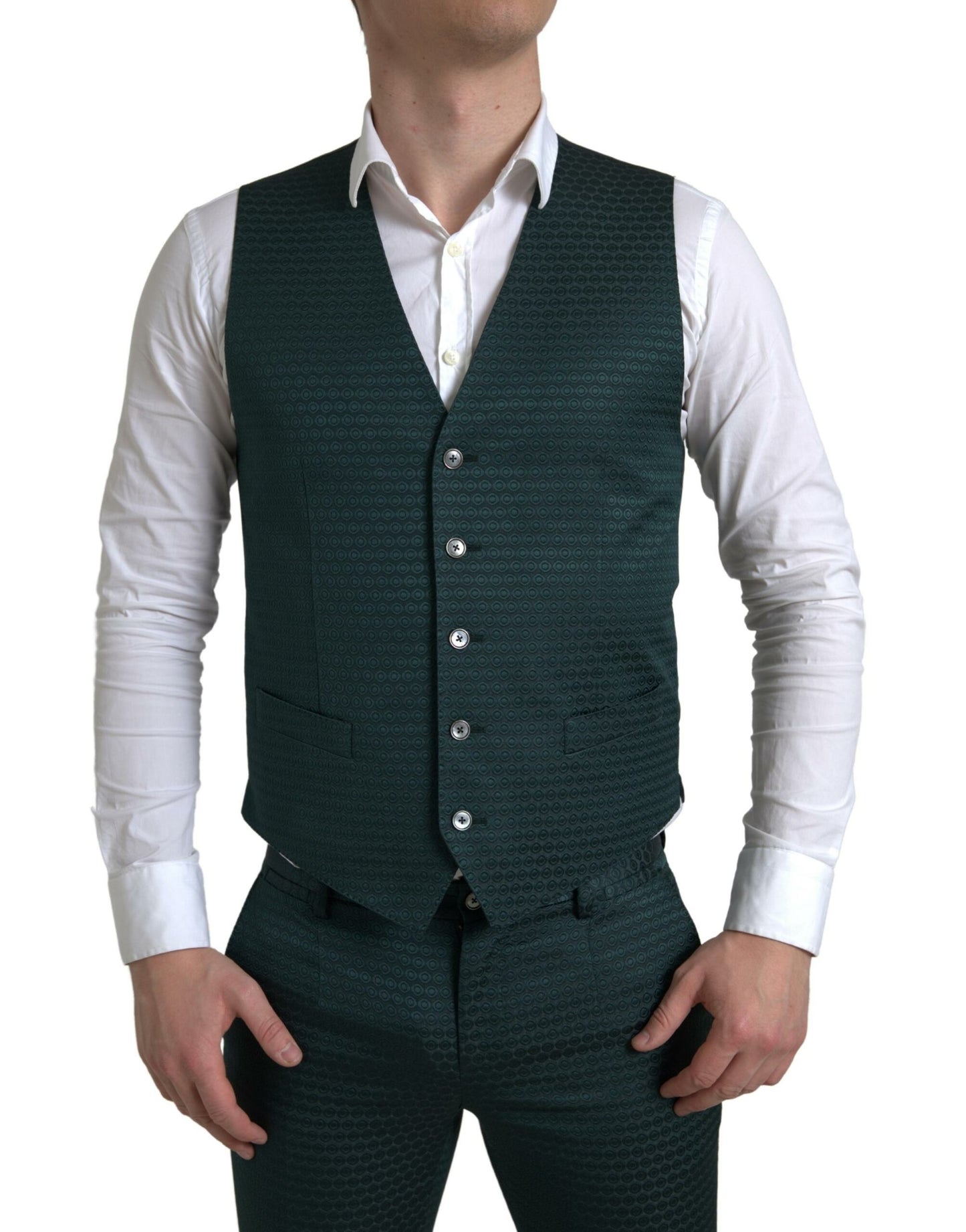 Dolce &amp; Gabbana Emerald Elegance Slim Fit 3-Piece Suit