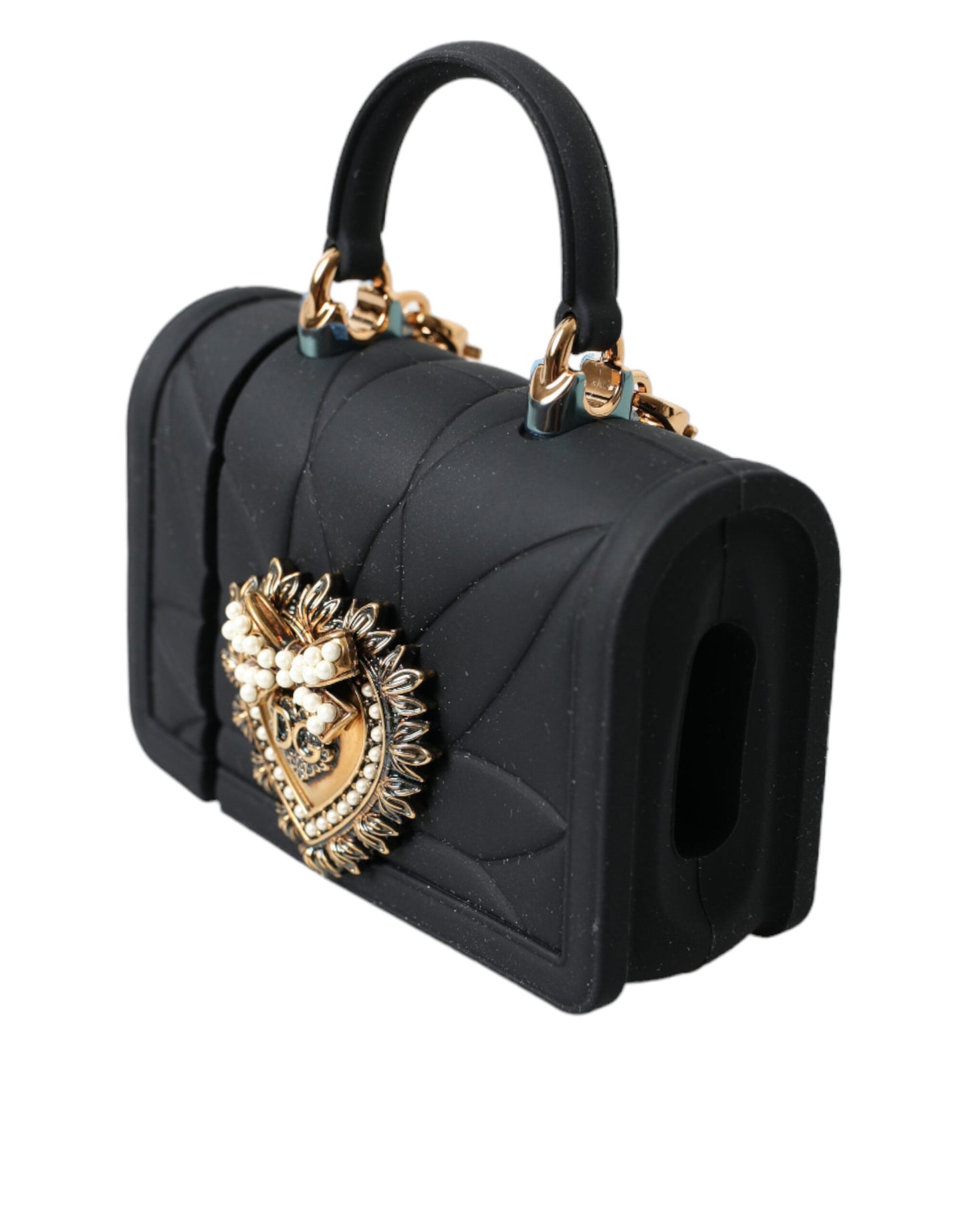 Dolce &amp; Gabbana Exquisite Quilted AirPods Case with Chain Strap