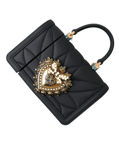 Dolce &amp; Gabbana Exquisite Quilted AirPods Case with Chain Strap