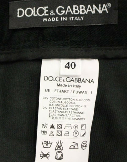 Dolce &amp; Gabbana Elegant Designer Black Shorts