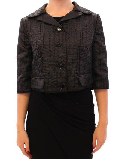 Dolce &amp; Gabbana Elegant Black Bolero Shrug Jacket