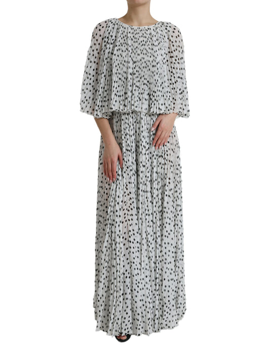 Dolce &amp; Gabbana Elegant Polka Dots Maxi Dress