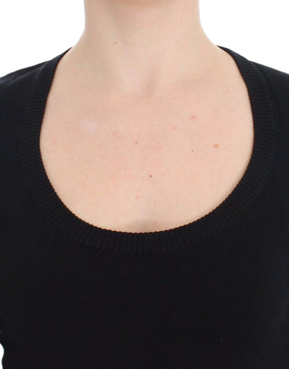 Dolce &amp; Gabbana Elegant Black Deep Crewneck Sweater