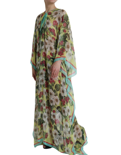 Dolce &amp; Gabbana Elegant Floral Silk Maxi Dress