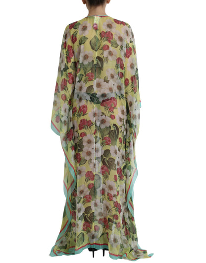 Dolce &amp; Gabbana Elegant Floral Silk Maxi Dress