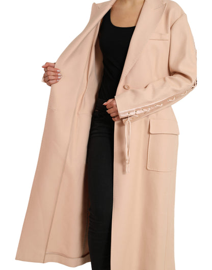 Dolce &amp; Gabbana Elegant Beige Single-Breasted Trench Coat