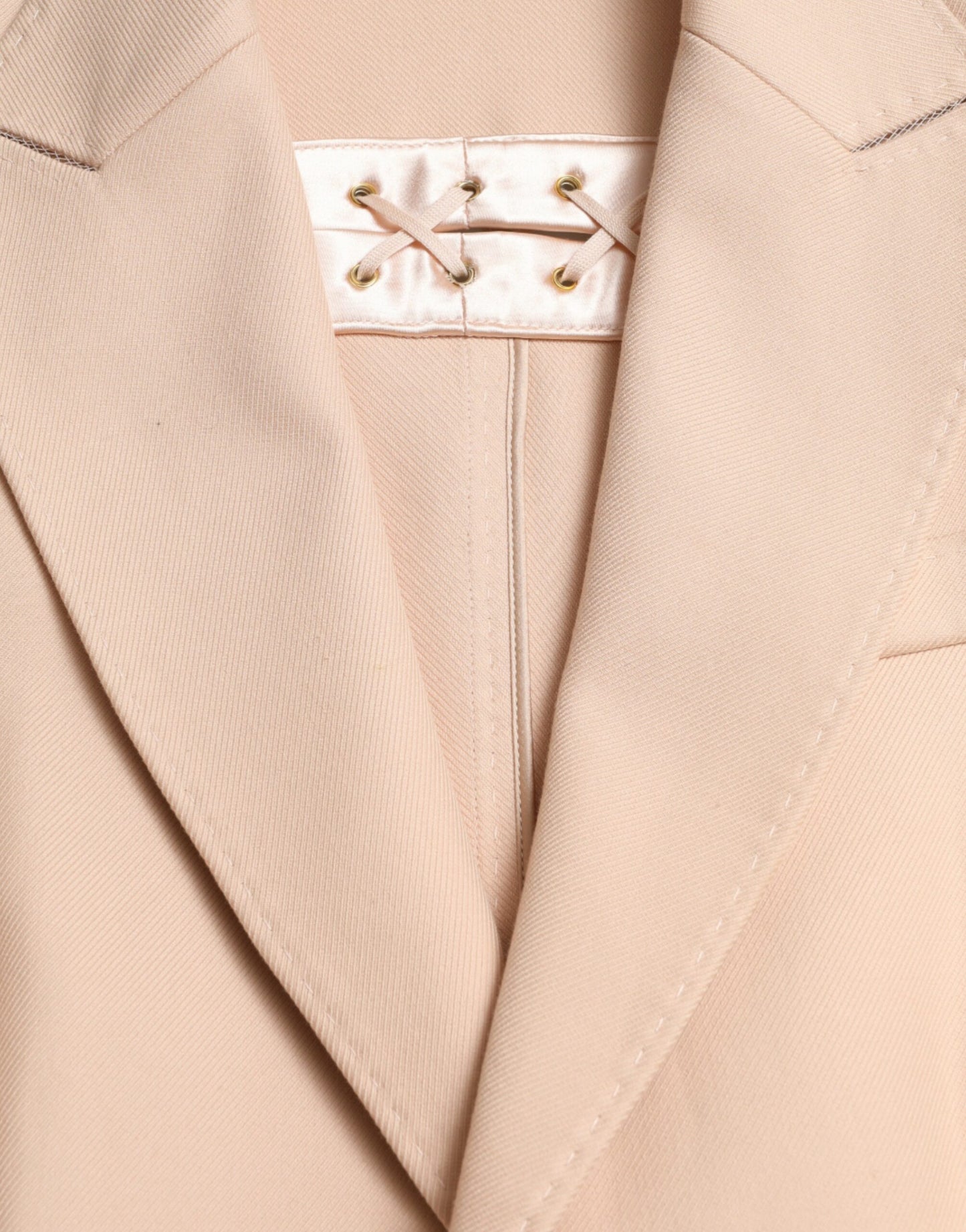 Dolce &amp; Gabbana Elegant Beige Single-Breasted Trench Coat