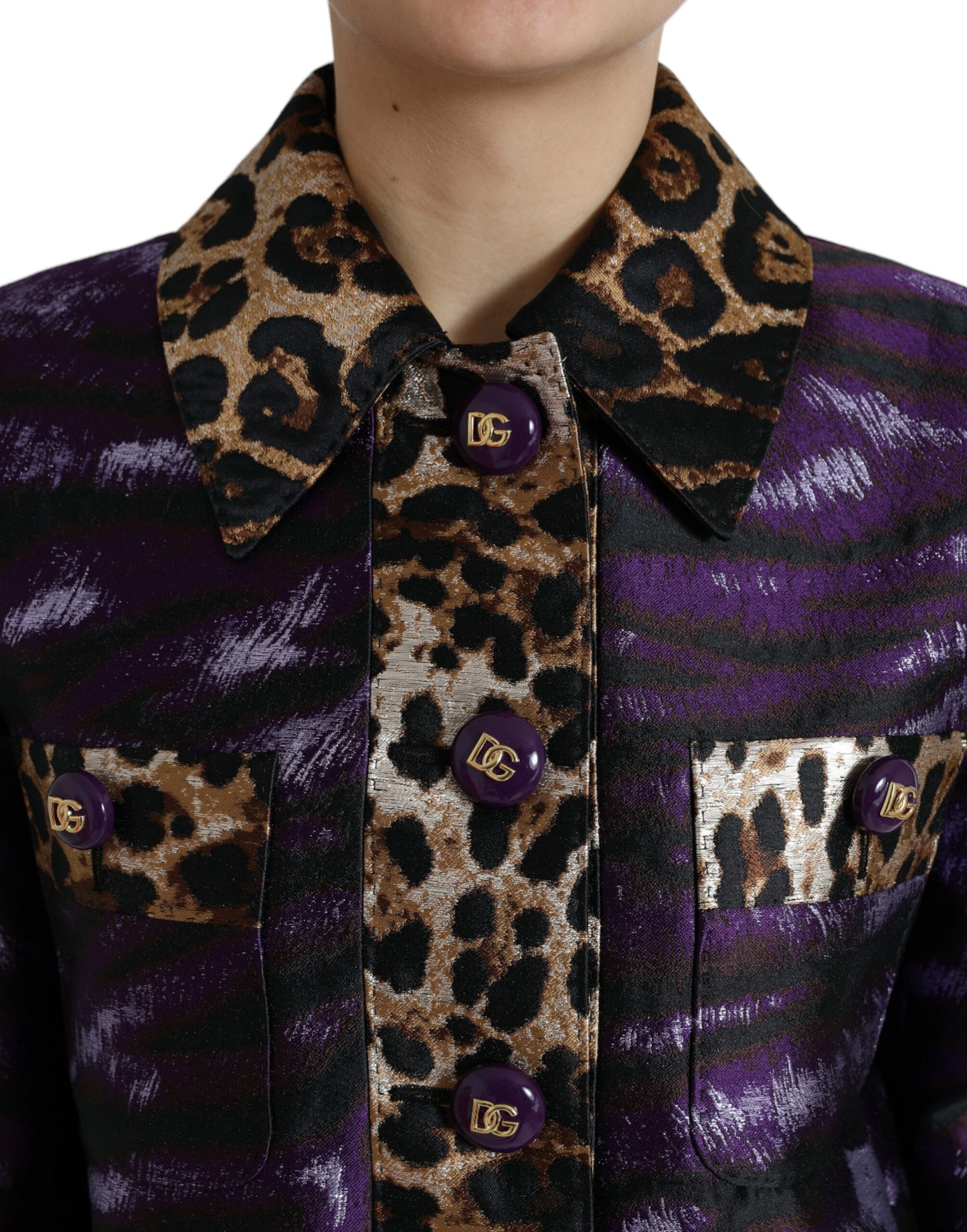 Dolce &amp; Gabbana Exquisite Jacquard Trench With Tiger Motif