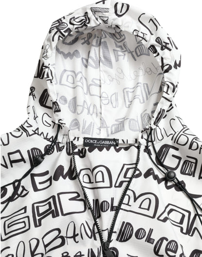 Dolce &amp; Gabbana Chic Hooded Logo Print Blouson Tee