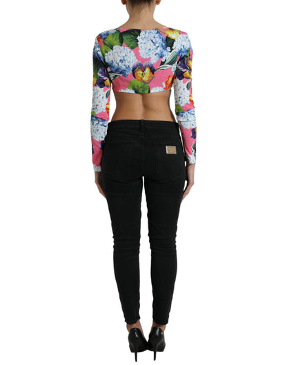 Dolce &amp; Gabbana Floral Elegance Cropped Blouse