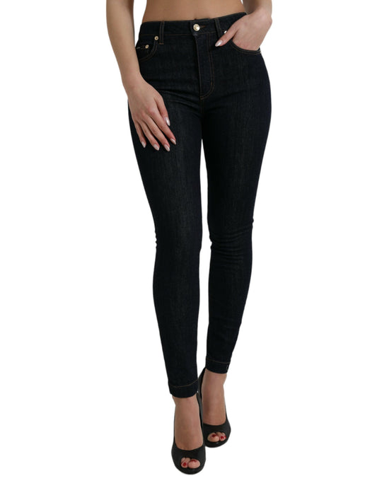 Dolce &amp; Gabbana Sleek Mid-Waist Stretch Denim Jeans