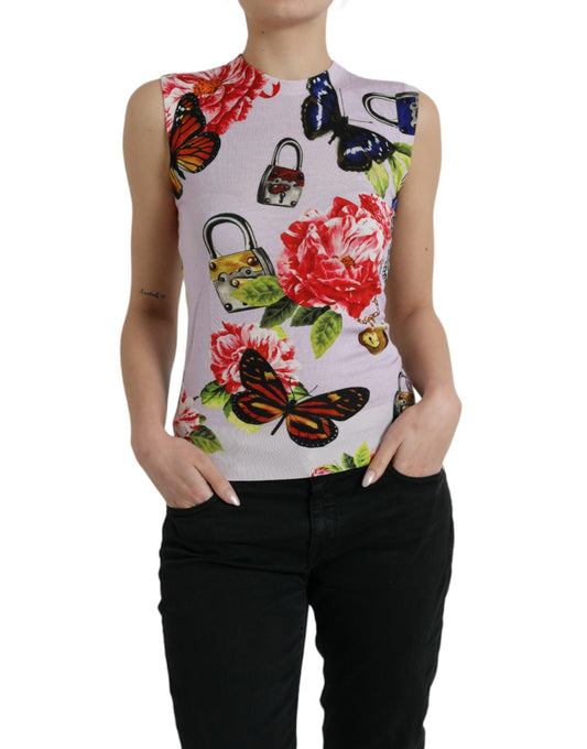 Dolce &amp; Gabbana Elegant Cashmere-Silk Blend Tank Top