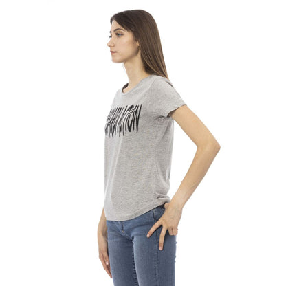 Trussardi Action Gray Cotton Women T-Shirt