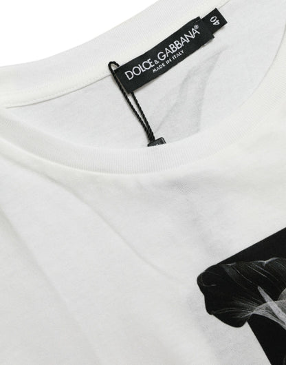 Dolce &amp; Gabbana Elegant Monochrome Crew Neck T-Shirt