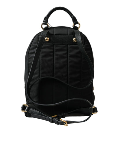 Dolce &amp; Gabbana Elegant Embellished Black Backpack