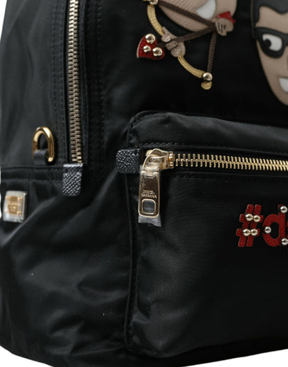 Dolce &amp; Gabbana Elegant Embellished Black Backpack