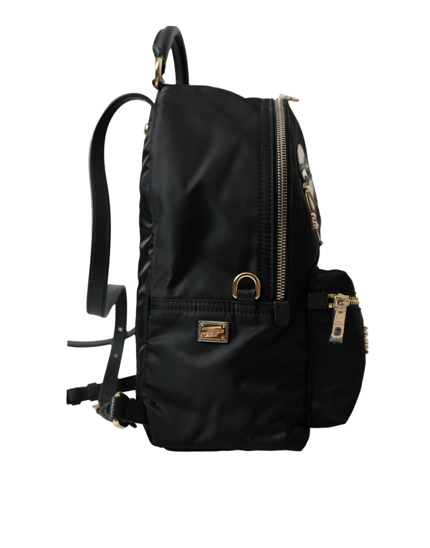 Dolce &amp; Gabbana Elegant Embellished Black Backpack