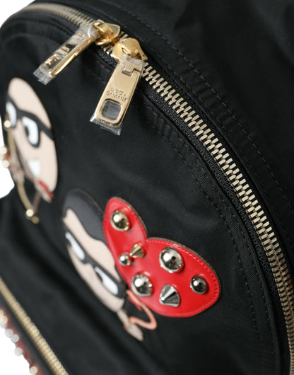 Dolce &amp; Gabbana Elegant Embellished Black Backpack