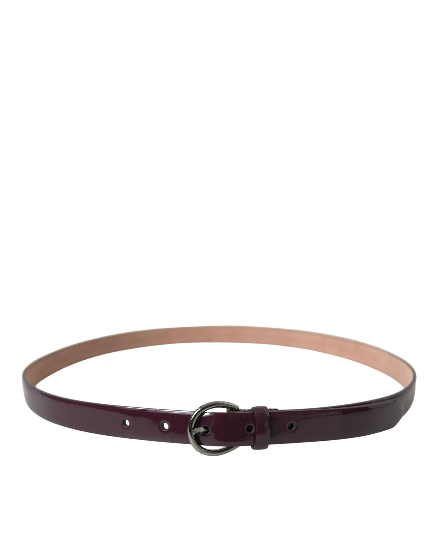 Dolce &amp; Gabbana Elegant Maroon Leather Waist Belt