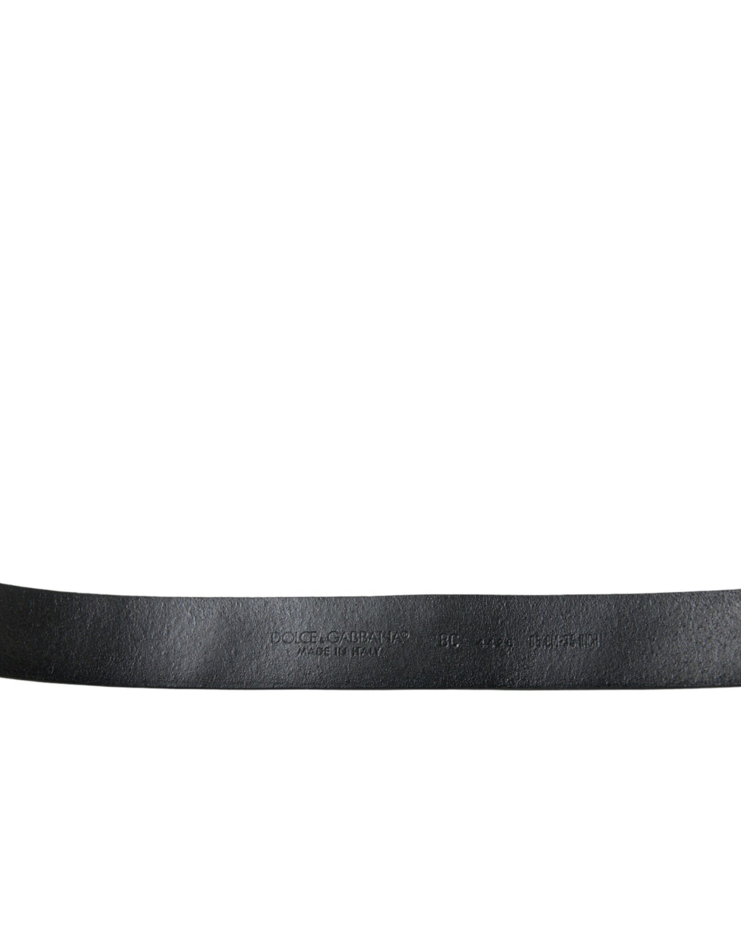 Dolce &amp; Gabbana Engraved Logo Leather Waist Belt