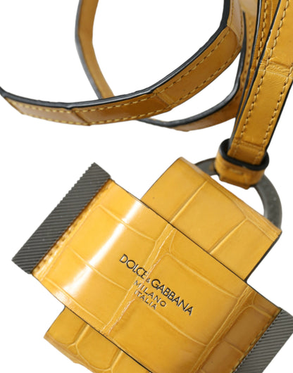 Dolce &amp; Gabbana Exquisite Alligator Leather Key Holder