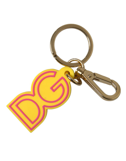 Dolce &amp; Gabbana Chic Yellow Gold Keychain Charm