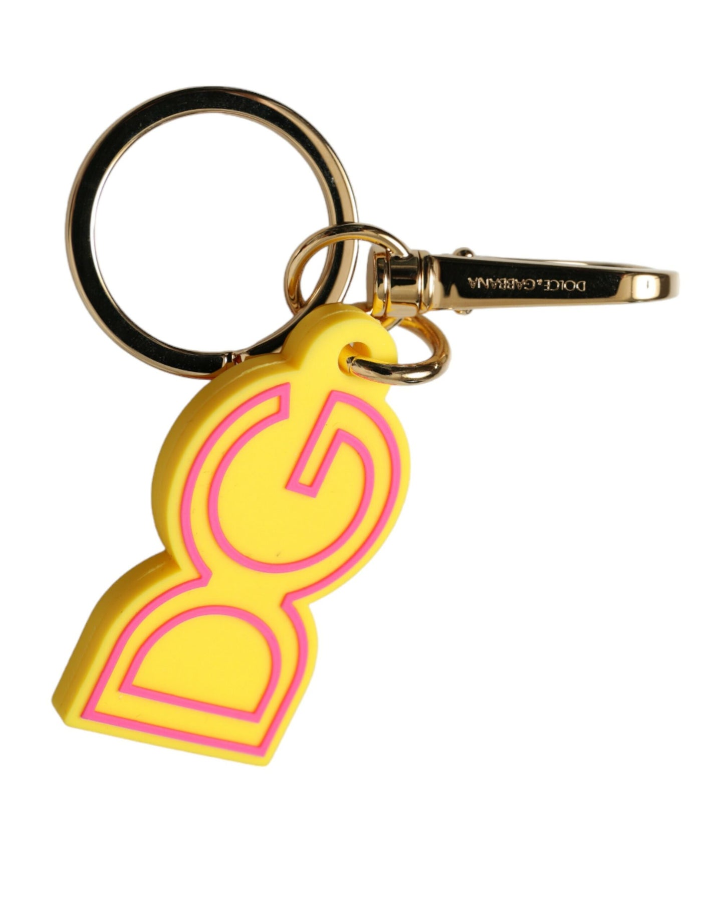 Dolce &amp; Gabbana Chic Yellow Gold Keychain Charm