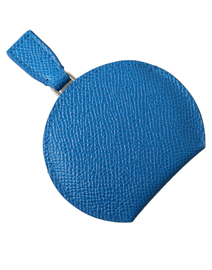 Dolce &amp; Gabbana Elegant Blue Leather Mirror Holder