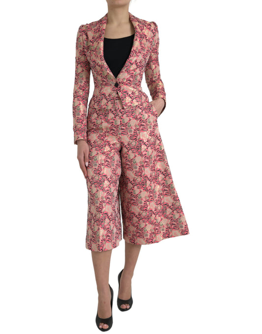 Dolce &amp; Gabbana Elegant Pink Slim Fit Two-Piece Suit