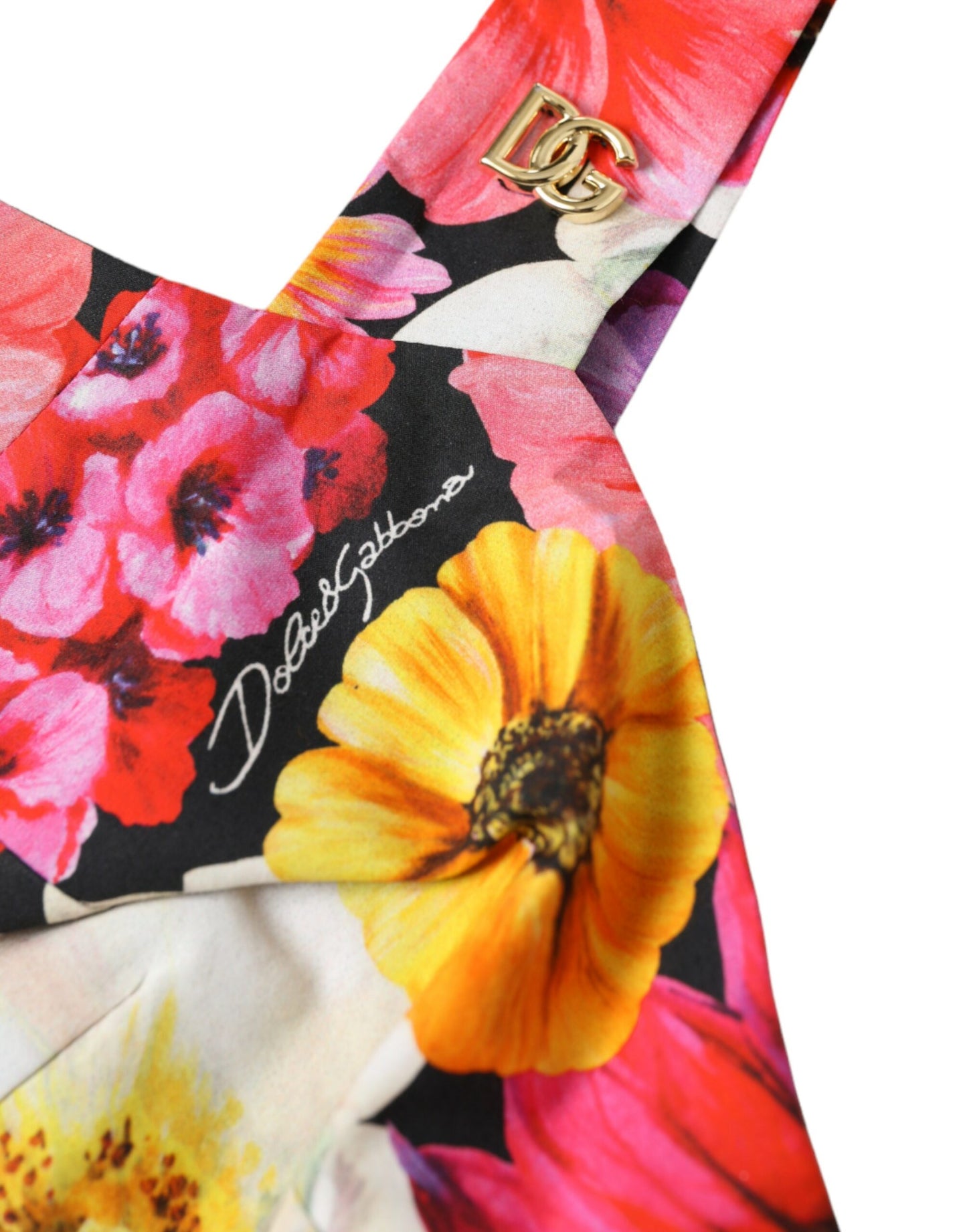 Dolce &amp; Gabbana Exquisite Floral Bustier Crop Top