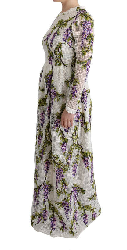 Dolce &amp; Gabbana Elegant Maxi A-line Long Sleeve Dress