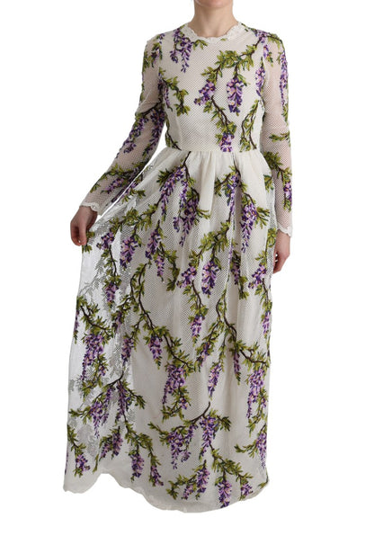 Dolce &amp; Gabbana Elegant Maxi A-line Long Sleeve Dress