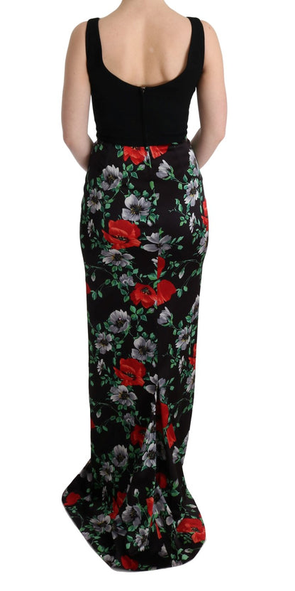 Dolce &amp; Gabbana Elegant Floral Sheath Gown