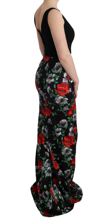 Dolce &amp; Gabbana Elegant Floral Sheath Gown