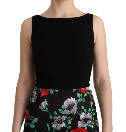 Dolce &amp; Gabbana Elegant Floral Sheath Gown