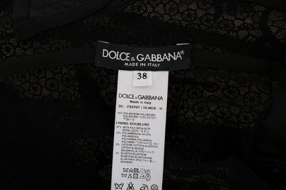 Dolce &amp; Gabbana Elegant Full Length Black Sheath Maxi Dress