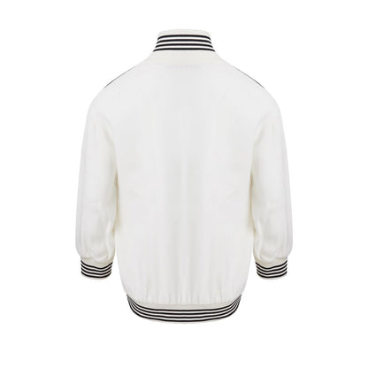 Dolce &amp; Gabbana Elegant Cotton Knit White Sweater