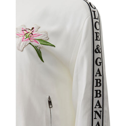 Dolce &amp; Gabbana Elegant Cotton Knit White Sweater