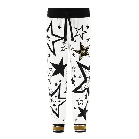 Dolce &amp; Gabbana Elevated Comfort White Sweatpants