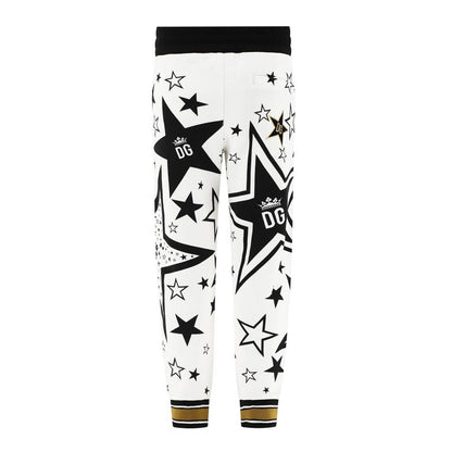 Dolce &amp; Gabbana Elevated Comfort White Sweatpants