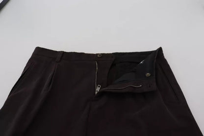 Dolce & Gabbana Brown Skinny Men Cotton Stretch Pants